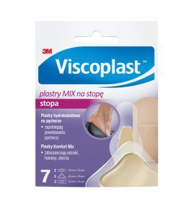 Viscoplast MIX na stopę, zestaw plastrów na odciski i haluksy, 7 szt.