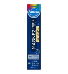 Plusssz Magnez Forte Cytrynian, tabletki musujące, 24 szt.