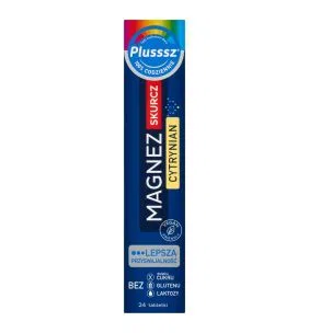 Plusssz Magnez Skurcz Cytrynian, tabletki musujące, 24 szt.