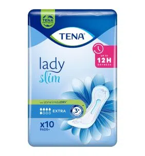 Tena Lady Slim OTC Edition, podpaski na nietrzymanie moczu, Extra, 10 szt.