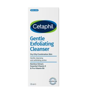 Cetaphil, delikatny żel oczyszczający do twarzy z peelingiem, 178 ml