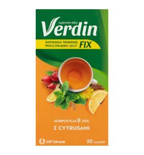 Verdin fix z cytrusami, susz ziołowy, 20 szt.