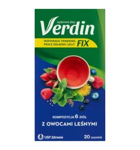 Verdin fix z owocami leśnymi, susz ziołowy, 20 szt.