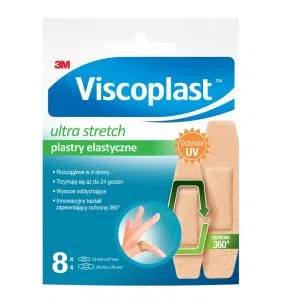 Viscoplast Ultra Stretch, plastry elastyczne, 2 rozmiary, 8 szt.