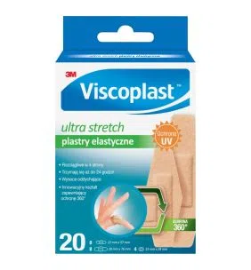 Viscoplast Ultra Stretch, plastry elastyczne, 3 rozmiary, 20 szt.