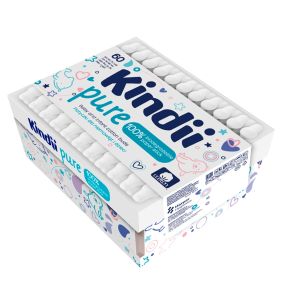 Kindii Pure, patyczki higieniczne dla niemowląt, 60 szt.