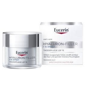 Eucerin Hyaluron Filler+3x Effect, krem,n/dz,SPF15,s.su,50ml