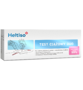 Heltiso test ciążowy Duo (płytk+strum) 