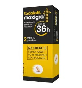 Tadalafil Maxigra, 10 mg, tabletki powlekane, 2 szt.