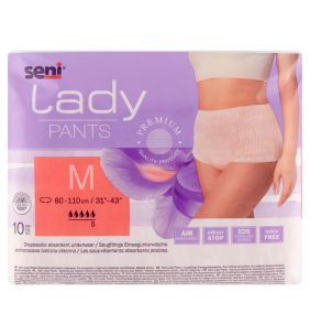 Seni Lady Pants, majtki chłonne, rozmiar M, 10 szt.