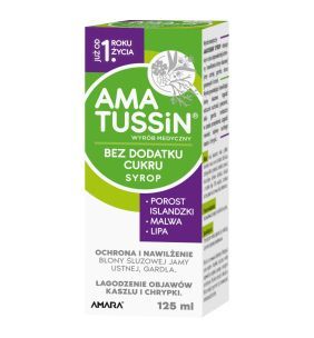 Amatussin, syrop łagodzący kaszel i chrypkę, 125 ml