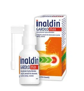 Inaldin Gardło Max, 3 mg/ml, aerozol do stosowania w jamie ustnej, 30 ml
