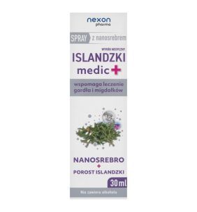 Islandzki medic+ z nanosrebrem, spray, 30 ml