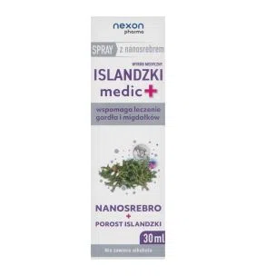 Islandzki medic+ z nanosrebrem, spray, 30 ml