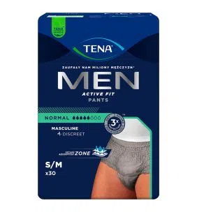 Tena Men Pants Normal,majtki,S/M,Grey,30szt(772704)