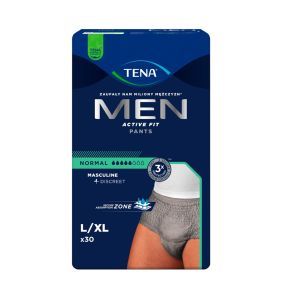 Tena Men Pants Normal, majtki chłonne, rozmiar L/XL, grey, 30 szt.