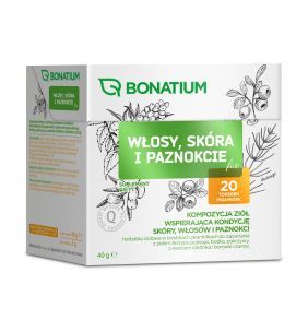 Bonatium Włosy, skóra i paznokcie fix, herbata ziołowa, 20szt