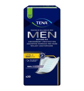 Tena Men Active Fit, wkładki anatomiczne dla mężczyzn, level 2, 20 szt.