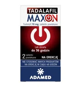Tadalafil Maxon, 10 mg, tabl.powl., 2 szt