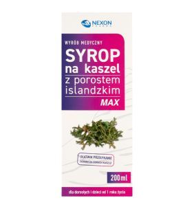 Syrop na kaszel z porostem islandzkim Max, 200 ml