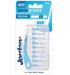 Jordan Brush Between, szczoteczka do przestrzeni międzyzębowych M, 10 szt.