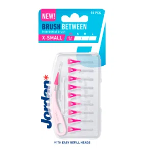 Jordan Brush Between, szczoteczka do przestrzeni międzyzębowych XS, 10 szt.