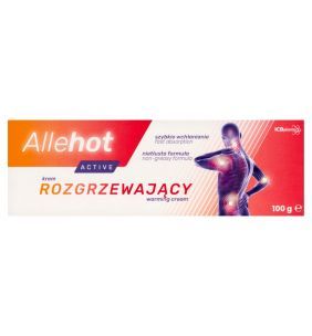 Allehot Active, krem, rozgrzewajacy, 100 g