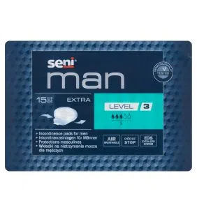 Seni Man Extra Level 3,pieluchy,anatom.,dla mężczyzn,15szt
