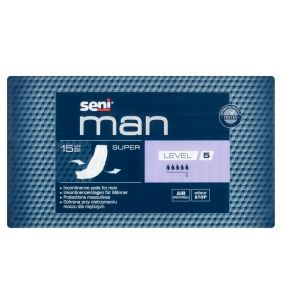 Seni Man Super Level 5,pieluchy,anatom.,dla mezcz,15szt