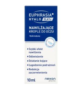 Euphrasia Hyalo 0,4%, krople do oczu, nawilzajace, 10 ml