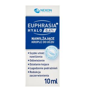 Euphrasia Hyalo 0,4%, krople do oczu, nawilzajace, 10 ml