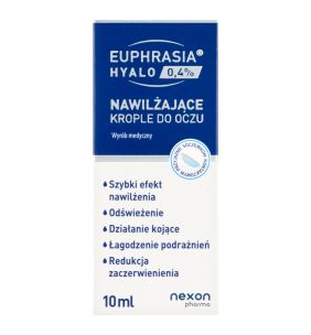 Euphrasia Hyalo 0,4%, krople do oczu, nawilzajace, 10 ml