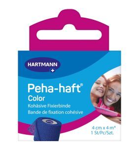 Opaska podtrz.Peha-haft Color, 4 cm x 4m, 1 szt