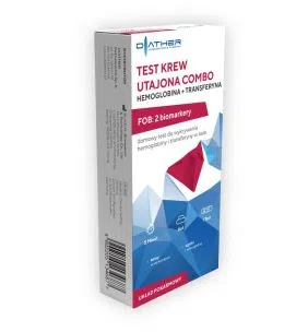 Krew Utajona Combo (hemoglobina + transferyna), test diagnostyczny, 1 szt.