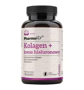 Pharmovit Classic, Kolagen + kwas hialuronowy, kapsułki., 90 szt.
