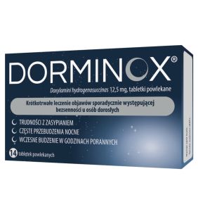Dorminox, 12,5 mg, tabl.powl., 14 szt