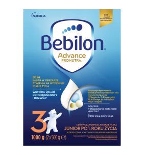 Bebilon 3 Advance Pronutra Junior, formuła na bazie mleka po1. roku życia, 1000 g