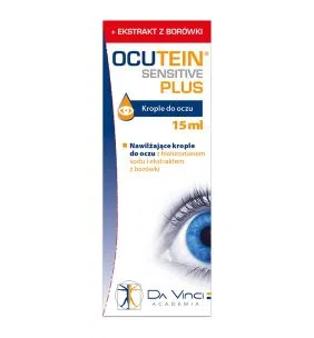 Ocutein Sensitive Plus, krople do oczu, nawilzajace, 15 ml