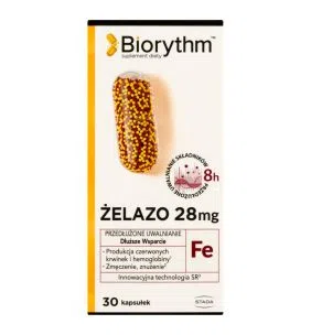 Biorythm Zelazo 28 mg, kaps.o przedl.uwaln.,30 szt