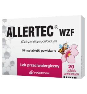 Allertec WZF, 10 mg, tabl.powl., 20 szt