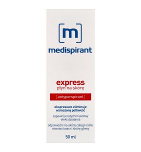 Medispirant express, plyn na skore, 50 ml
