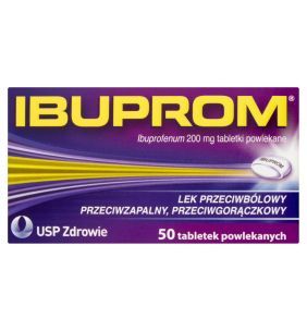 Ibuprom, 200 mg, tabletki powlekane, 50 szt.