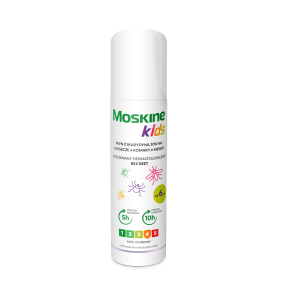 Moskine Kids płyn na komary, kleszcze, meszek, z Ikarydyna 10%, 80ml