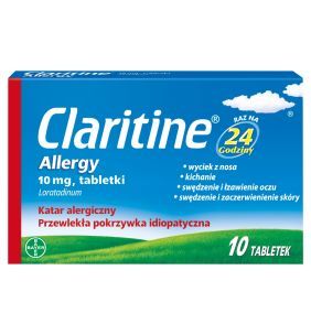 Claritine Allergy, 10 mg, tabl., 10 szt