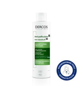Vichy Dercos, szampon przeciwłupieżowy, włosy normalne i przetłuszczające się, 200 ml