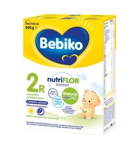 Bebiko 2R NUTRIflor Expert, mleko następne dla niemowląt z kleikiem ryżowym, 6 m+, proszek, 600 g