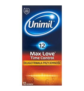 Unimil Max Love Time Control, prezerwatywy, 12 szt.