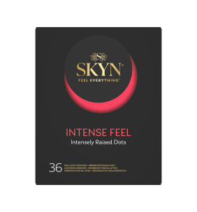 Skyn Intense Feel, nielateksowe prezerwatywy z wypustkami, 36 szt.