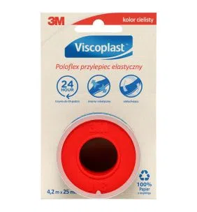 Viscoplast Poloflex, przylepiec elastyczny, 4,2 m x 25,0 mm, 1szt.