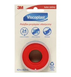 Viscoplast Poloflex, przylepiec elastyczny, 4,2 m x 12,5 mm, 1 szt.